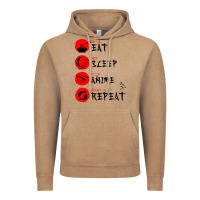 Vintage Coffee eat sleep anime repeat japanese Vintage Hoodie - artisFamous