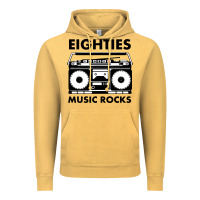 Vintage Mustard eighties music rocks Vintage Hoodie - artisFamous