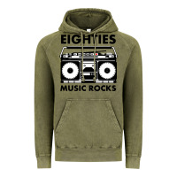 Vintage Olive eighties music rocks Vintage Hoodie - artisFamous