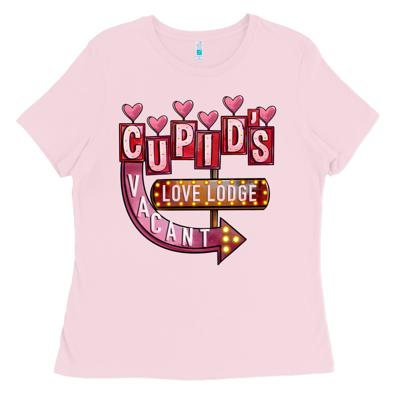 Valentines Day Cupid's Love Lodge Ladies Tee by FaDigitalArtStudio | Teevron