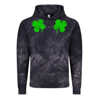 Cloud Black four leaf clover Vintage Hoodie - artisFamous