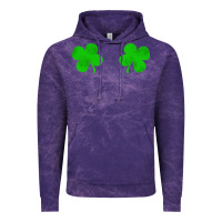 Cloud Purple four leaf clover Vintage Hoodie - artisFamous