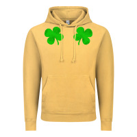 Vintage Mustard four leaf clover Vintage Hoodie - artisFamous