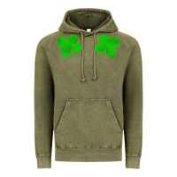 Vintage Olive four leaf clover Vintage Hoodie - artisFamous