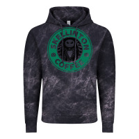 Cloud Black skeleton coffee halloween Vintage Hoodie - artisFamous