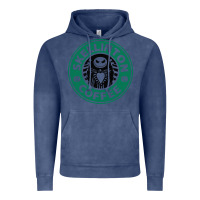 Vintage Denim skeleton coffee halloween Vintage Hoodie - artisFamous