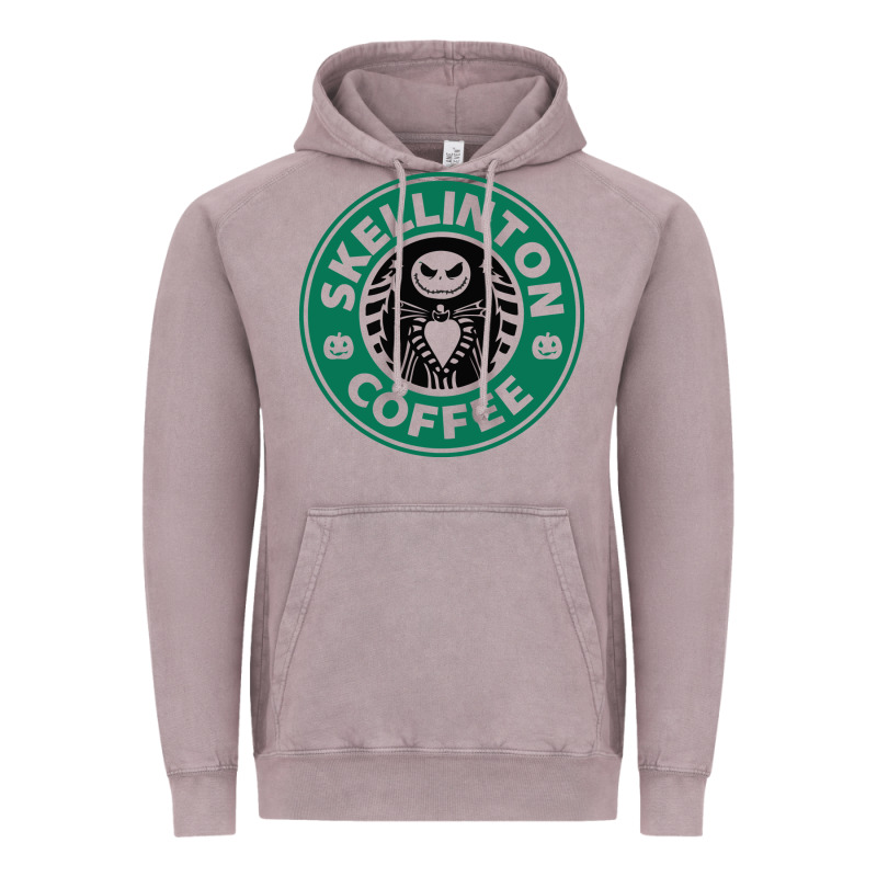 Skeleton Coffee Halloween Vintage Hoodie by artisFamous | Teevron