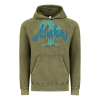 Vintage Olive hawaii aloha art Vintage Hoodie - artisFamous