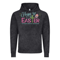 Vintage Black happy easter Vintage Hoodie - artisFamous