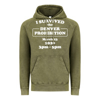 Vintage Olive i survived denver prohibition 2020 Vintage Hoodie - artisFamous