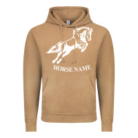 Vintage Camel Personalised Horse Printed Equestrian Riding Cob Jumping Rider Horse Vintage Hoodie - artisFamous