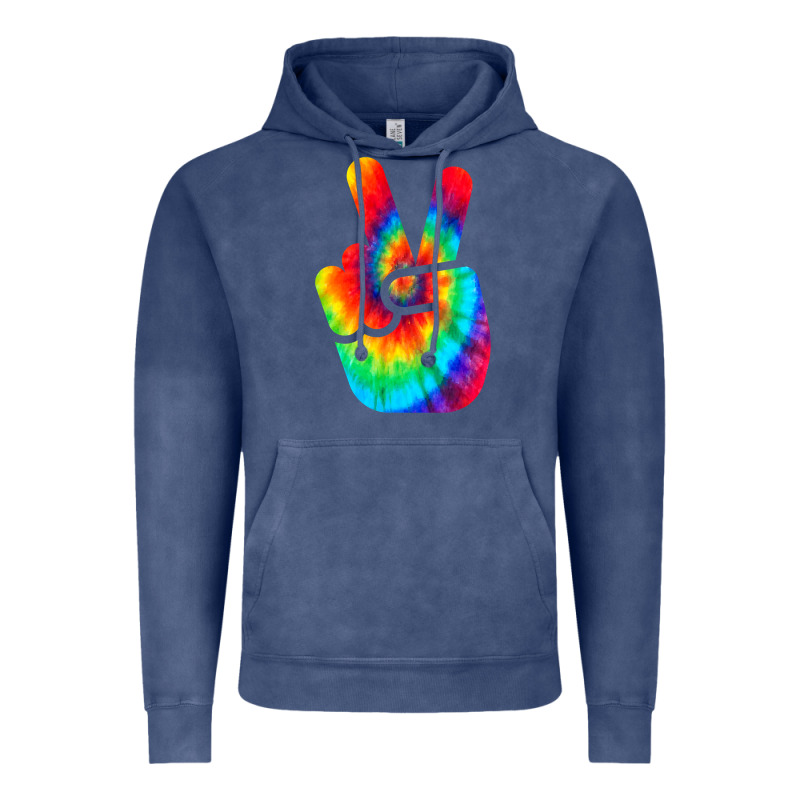 Cool Peace Hand Tie Dye T Shirt For Boys And Girls Vintage Hoodie by artisFamous | Teevron
