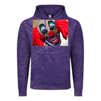Cloud Purple embroidered clown Vintage Hoodie - artisFamous