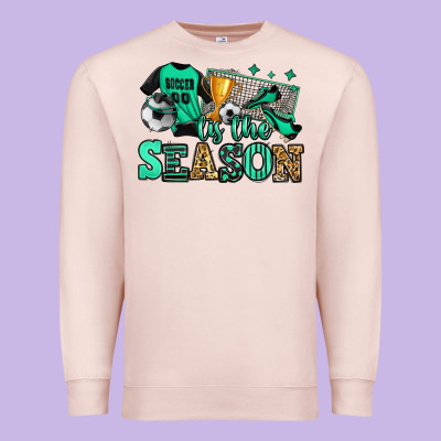 Tis The Season Soccer Premium Sweatshirt Designed By Jasminsmagicworld