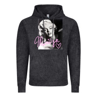 Vintage Black monroe black and white pink handwriting t shirt Vintage Hoodie - artisFamous