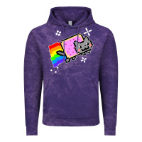 Cloud Purple nyan cat t shirt Vintage Hoodie - artisFamous