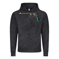 Vintage Black Revolver Handgun Vintage Hoodie - artisFamous