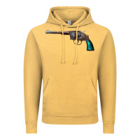 Vintage Mustard Revolver Handgun Vintage Hoodie - artisFamous