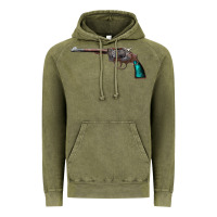 Vintage Olive Revolver Handgun Vintage Hoodie - artisFamous