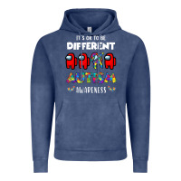 Vintage Denim a.mong us it's o.kay to be different autism awareness t shirt Vintage Hoodie - artisFamous