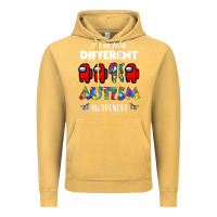 Vintage Mustard a.mong us it's o.kay to be different autism awareness t shirt Vintage Hoodie - artisFamous