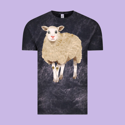 Sheep Vintage Tee Designed By Fadigitalartstudio
