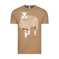 Vintage Coffee sheep Vintage Tee - FaDigitalArtStudio