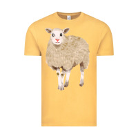 Vintage Mustard sheep Vintage Tee - FaDigitalArtStudio