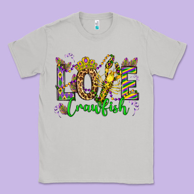 Love Crawfish Mardi Gras Olivia Classic Tee Designed By Oliviacreatesart