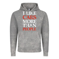 Cloud Rock I LIKE CARS MORE THAN PEOPLE Vintage Hoodie - artisFamous