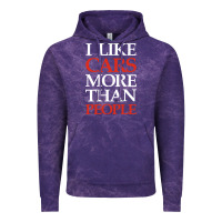 Cloud Purple I LIKE CARS MORE THAN PEOPLE Vintage Hoodie - artisFamous