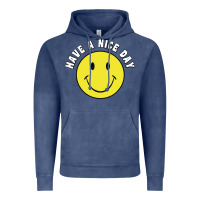 Vintage Denim retro   have a nice day   smile happy face Vintage Hoodie - artisFamous