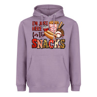 Lavender i'm just here for the snacks baseball Heavyweight Hoodie - Jasminsmagicworld