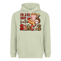 Matcha i'm just here for the snacks baseball Heavyweight Hoodie - Jasminsmagicworld