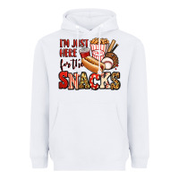 White i'm just here for the snacks baseball Heavyweight Hoodie - Jasminsmagicworld