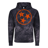 Cloud Black tennessee flag vintage grunge distressed graphic Vintage Hoodie - artisFamous