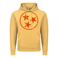 Vintage Mustard tennessee flag vintage grunge distressed graphic Vintage Hoodie - artisFamous