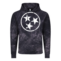 Cloud Black tennessee flag vintage grunge distressed graphic Vintage Hoodie - artisFamous