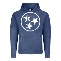 Vintage Denim tennessee flag vintage grunge distressed graphic Vintage Hoodie - artisFamous