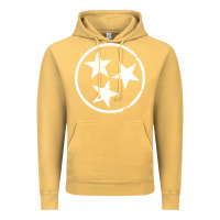 Vintage Mustard tennessee flag vintage grunge distressed graphic Vintage Hoodie - artisFamous