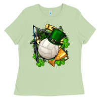 Matcha st.patrick's day volleyball Ladies Tee - FaDigitalArtStudio