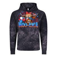 Cloud Black moo rica Vintage Hoodie - CowhideDigitalArt