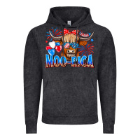 Vintage Black moo rica Vintage Hoodie - CowhideDigitalArt