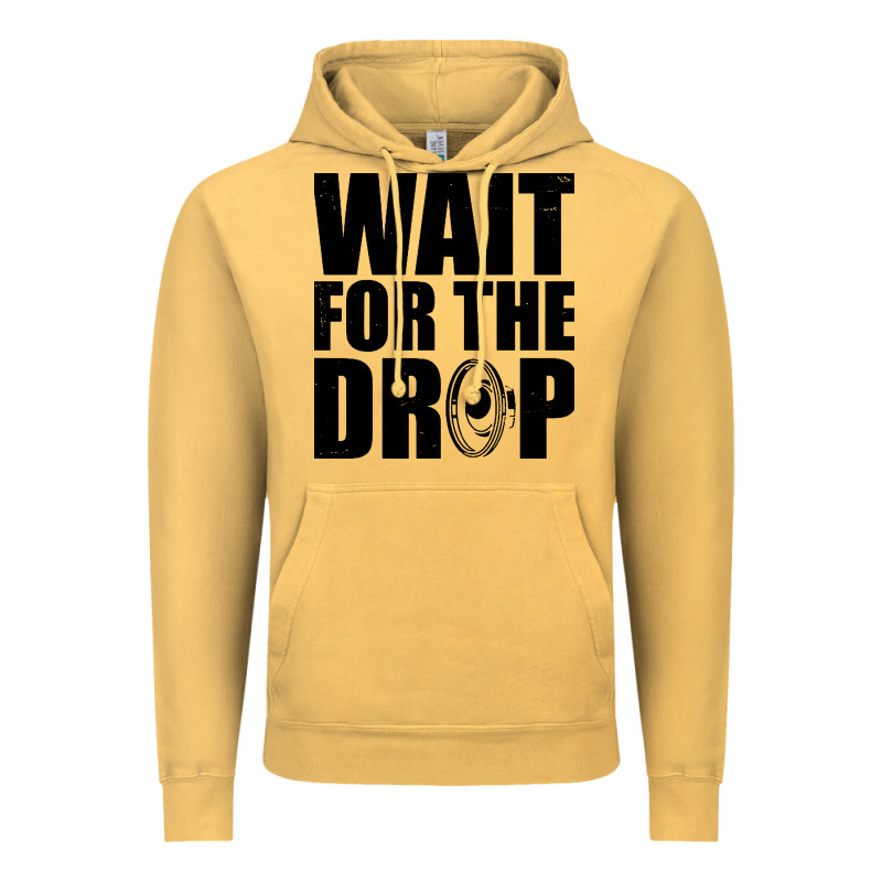 Wait For The Drop I Dubstep Bass Subwoofer Dance Music Vintage Hoodie by artisFamous | Teevron
