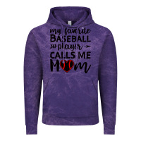 Cloud Purple womens my favorite baseball player calls me mom Vintage Hoodie - artisFamous