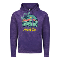Cloud Purple Vintage Funny Beetle Bug Distressed Classic Cars Old Bugs Never Die Vintage Hoodie - artisFamous