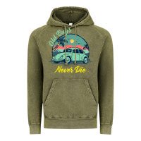 Vintage Olive Vintage Funny Beetle Bug Distressed Classic Cars Old Bugs Never Die Vintage Hoodie - artisFamous