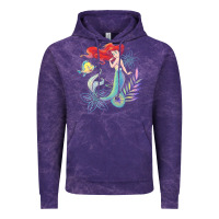 Cloud Purple the little mermaid ari  and flounder sea t shirt Vintage Hoodie - artisFamous