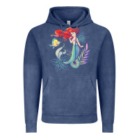 Vintage Denim the little mermaid ari  and flounder sea t shirt Vintage Hoodie - artisFamous
