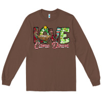 Chestnut Love Came Down Long Sleeve Tee - CowhideDigitalArt